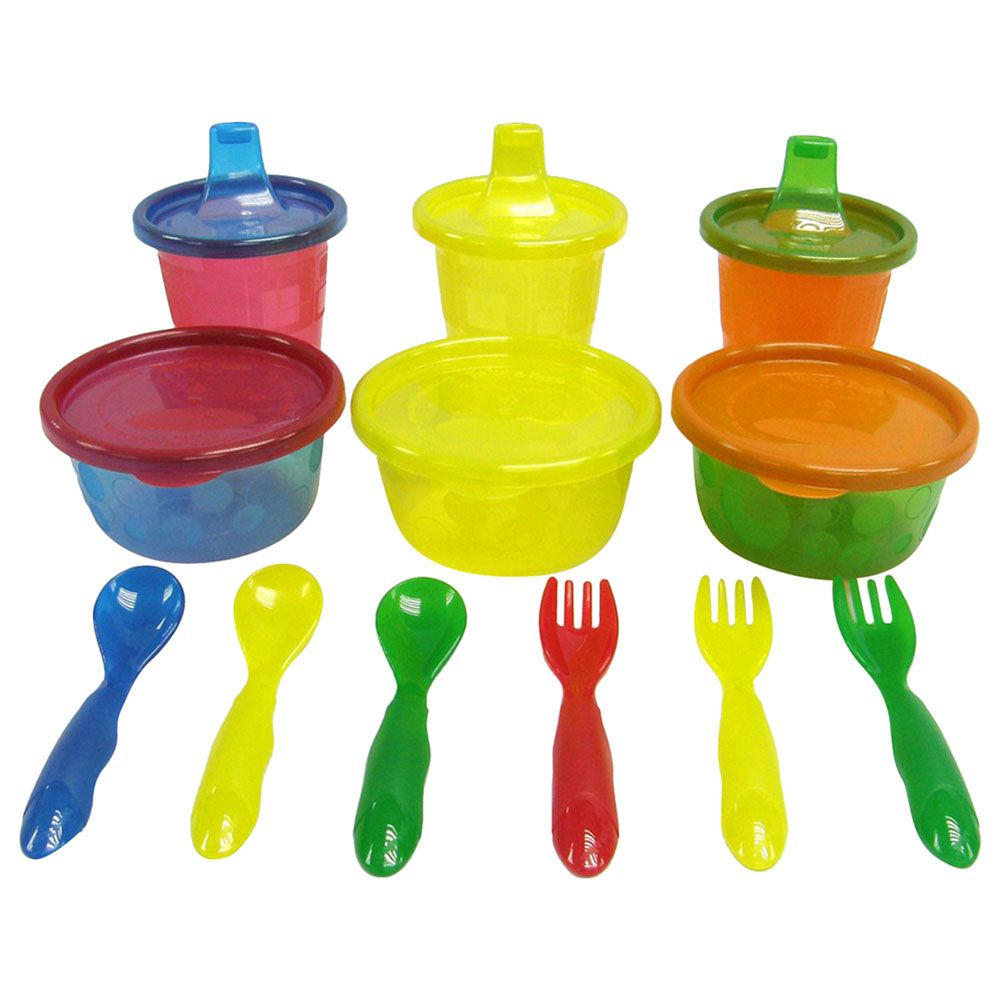 The First Years Take & Toss Bowls with Lids (Pack of 6) Bpa-free