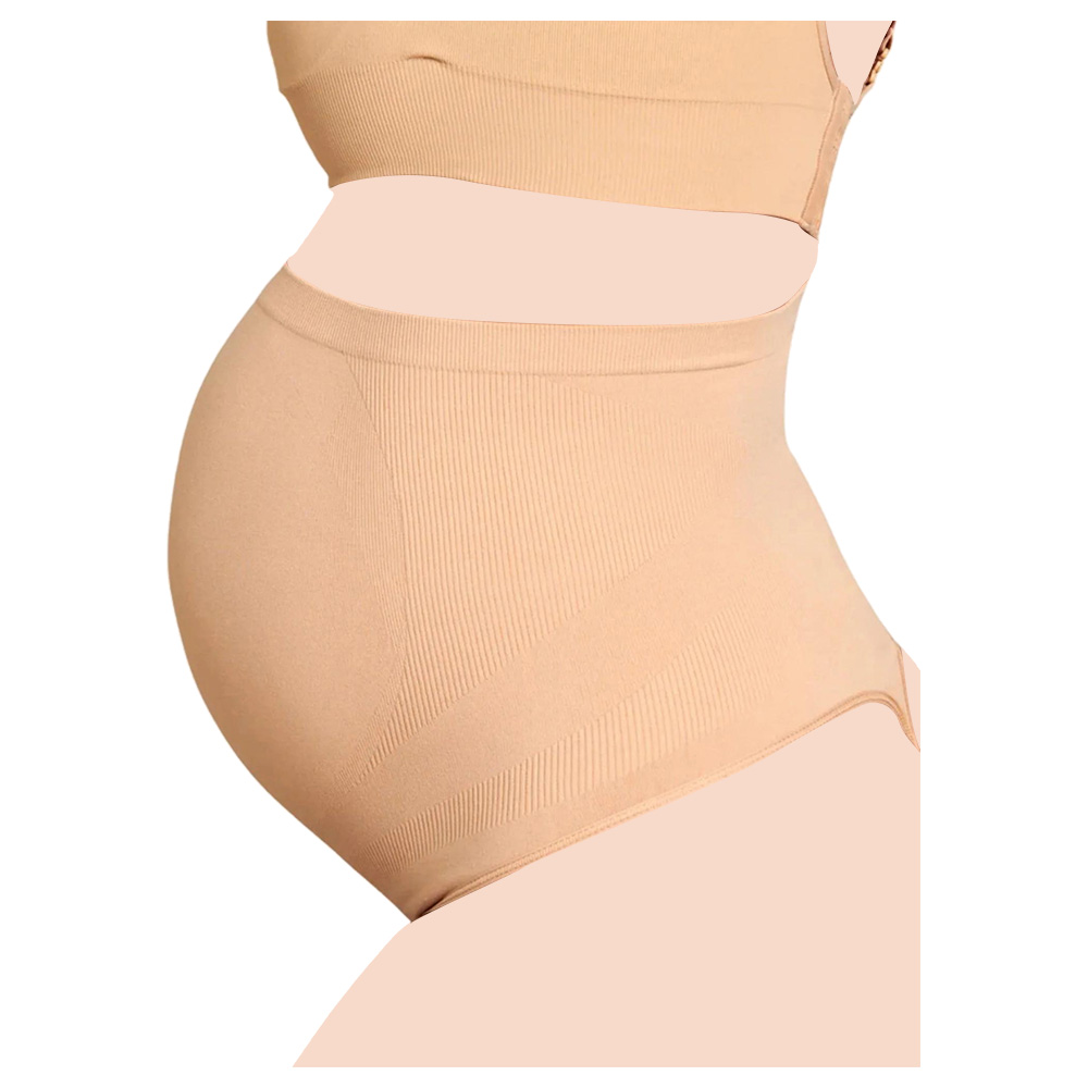 Blanqi Maternity Belly Support Cooling Camisole Slip In Pale Peach