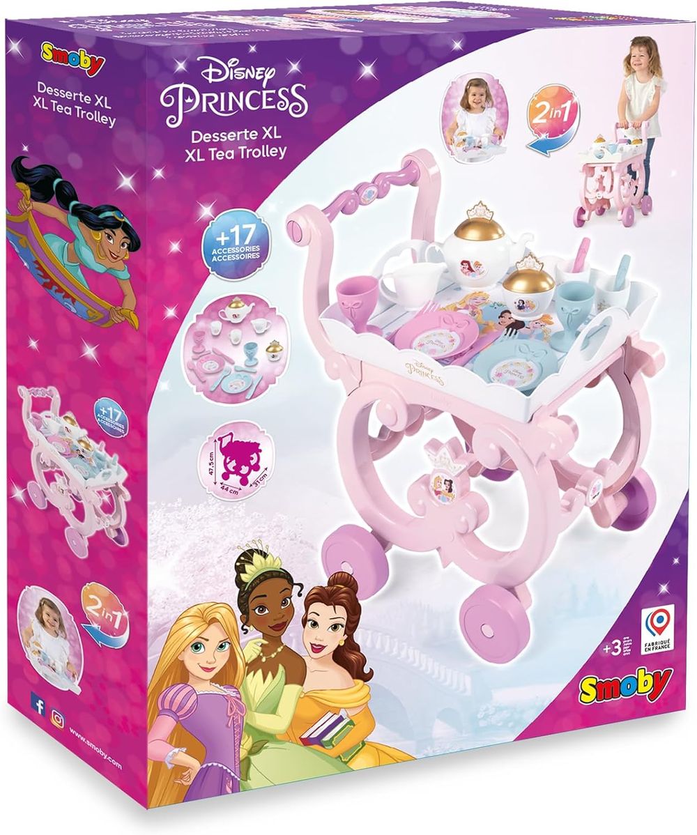 Smoby Disney Princess Tea Trolley 17pcs Buy at Best Price from Mumzworld United Arab Emirates