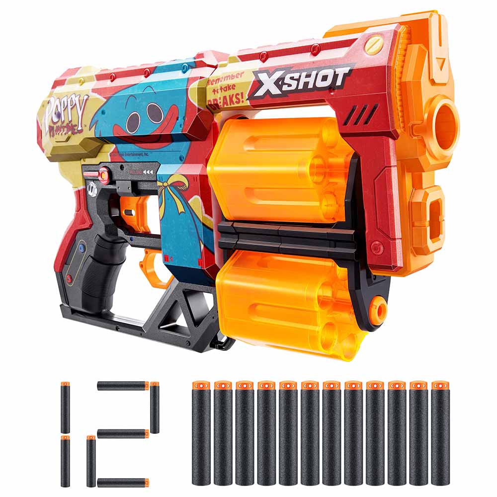 X-Shot - Skins Dread Poppy Playtime S1 w/ 12 Darts - Timeout