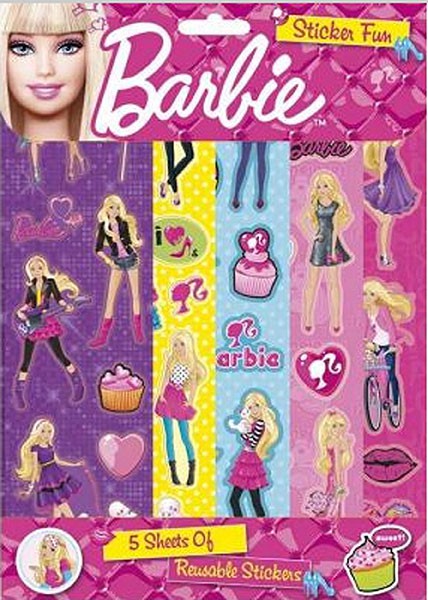 Barbie sticker cheap book