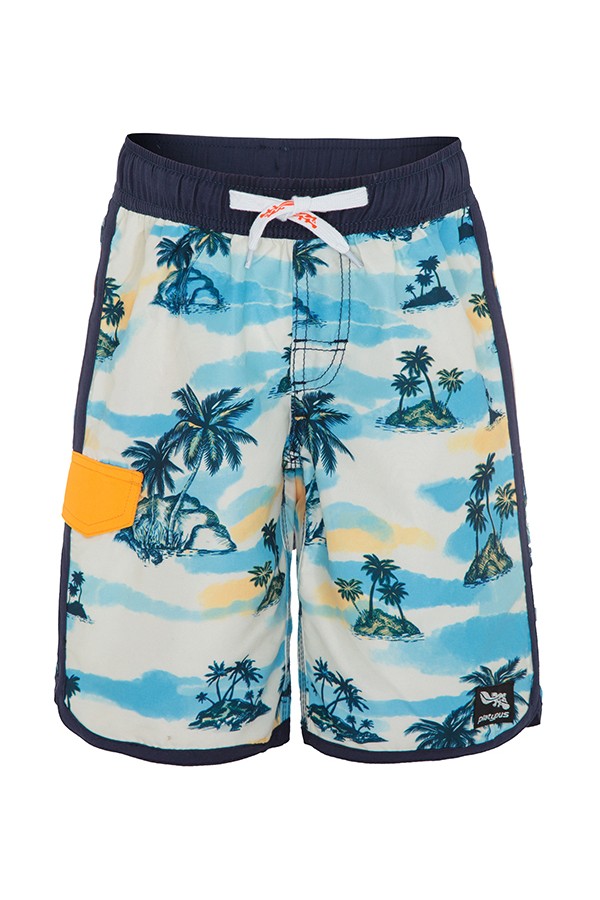 Platypus Australia UPF50+ Slim Boardshort, Retro Hawaii | Buy at Best ...