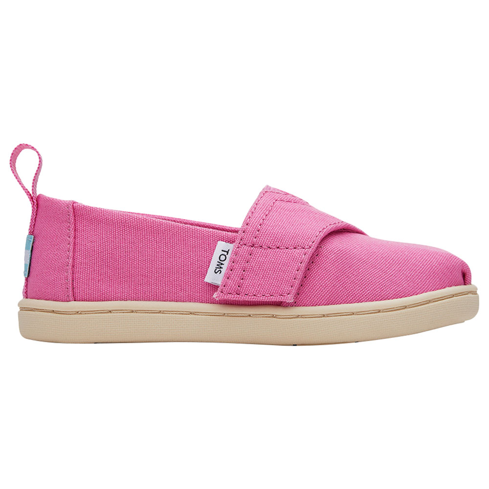 Toms - Alpargata Solid Velcro Closure Casual Slip-Ons - Pink