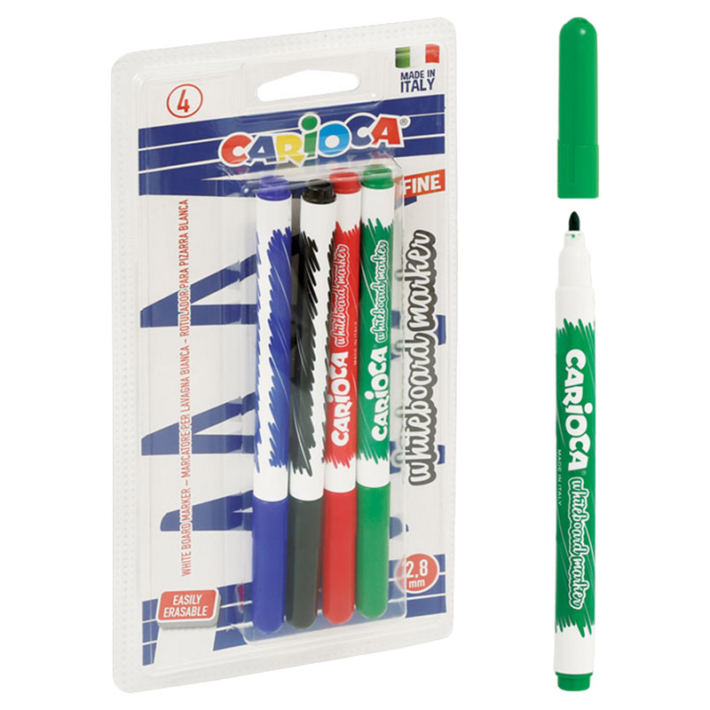 Whiteboard Markers Fine Tip - 8 Pcs WHITEBOARD CARIOCA