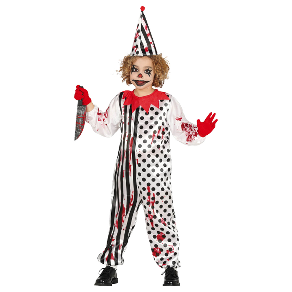 Fiestas Guirca - Child Zombie Clown Costume - 7-9 Years