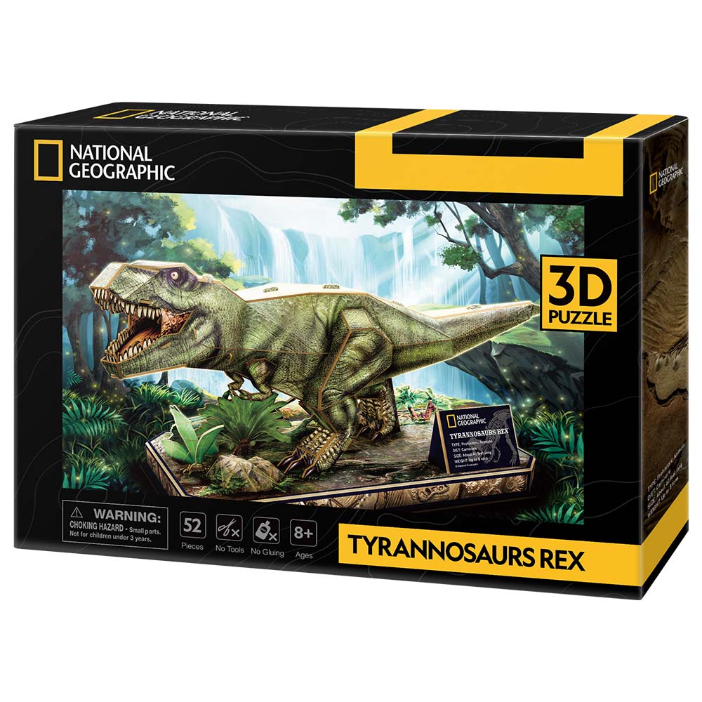 T- Rex - Puzzle 3D Som (6+) – ambar