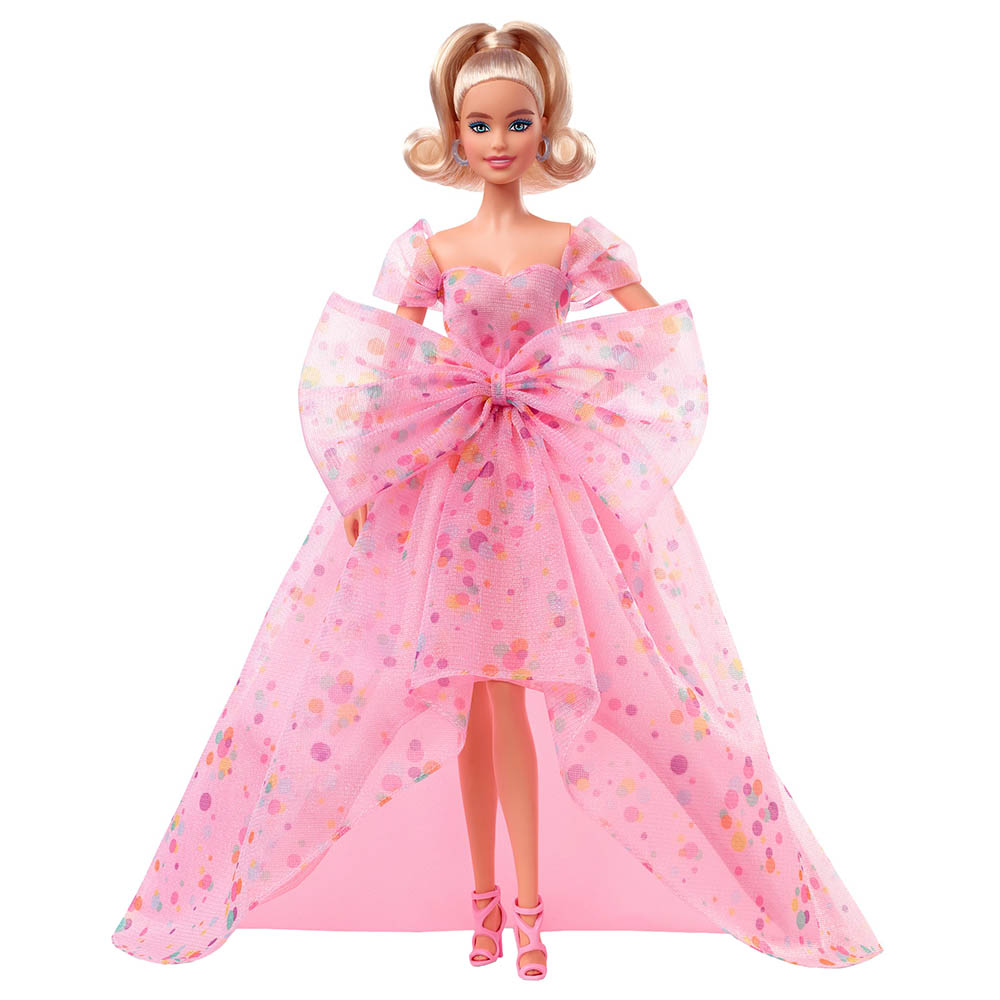 Barbie in cheap pink gown