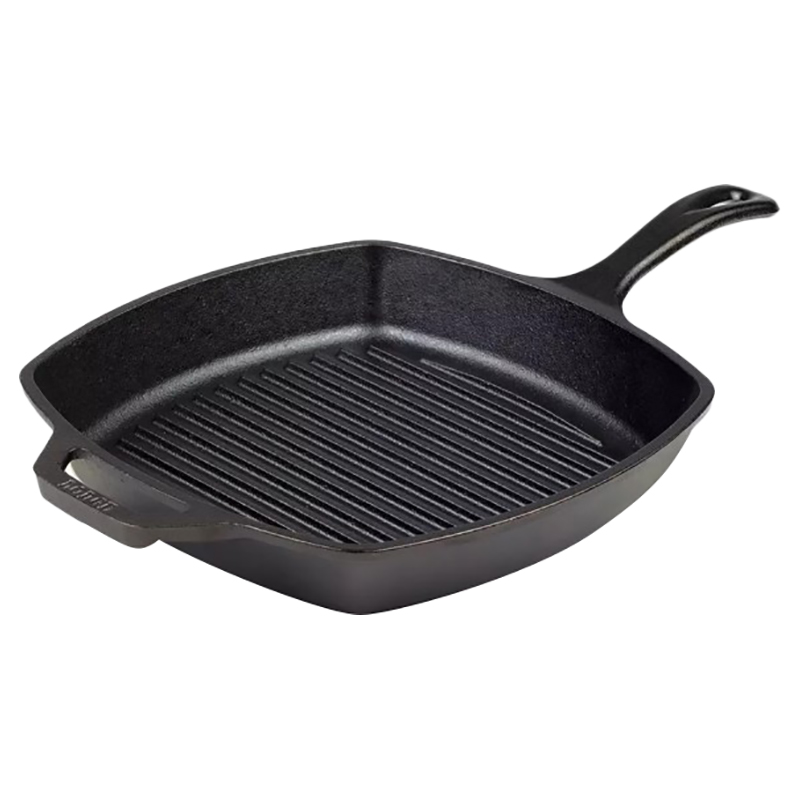  Lodge L8SGP3 Cast Iron Square Grill Pan, Pre-Seasoned