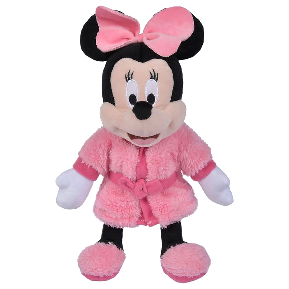 Peluche Disney - Minnie Mouse avec robe rose 25 cm