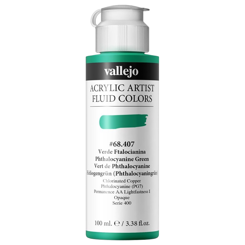 Vallejo : Artist Acrylic Paint : 60ml : Cadmium Green