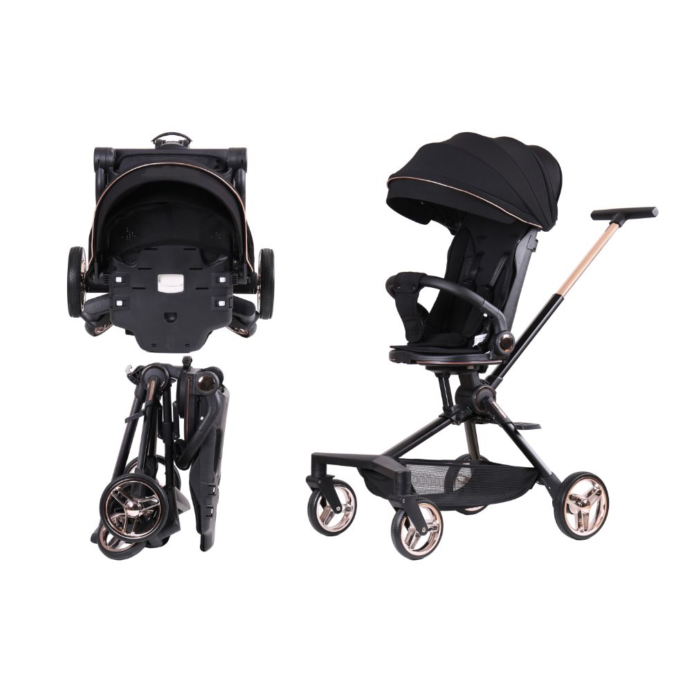 Luqu Convenience OneHand Fold Lightweight Stroller Black