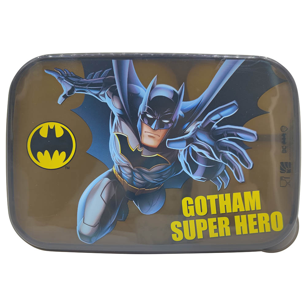 Batman - 3 Compartments Lunch Box W/ Transparent Lid