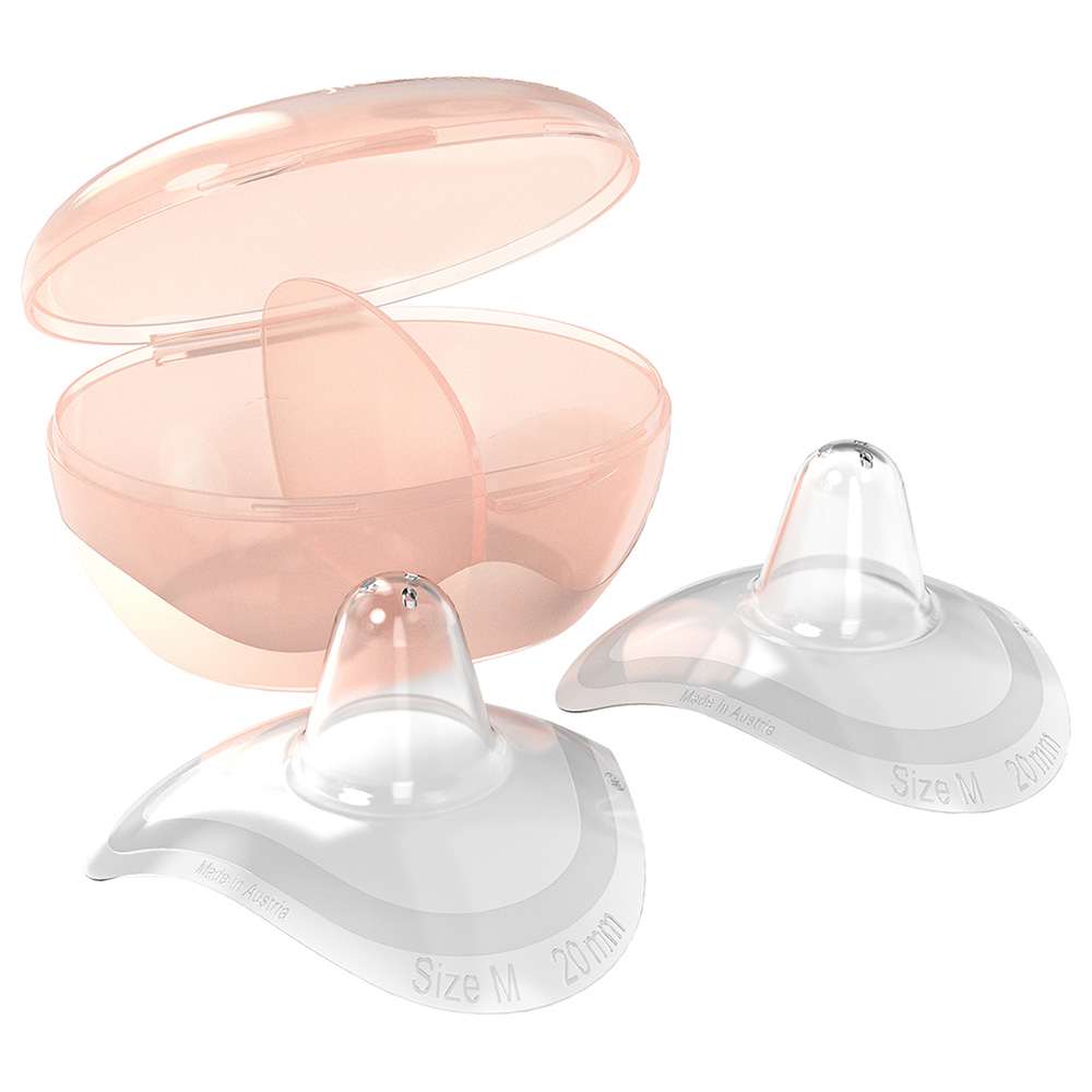 2Pcs Silicone Nipple Shield Breastfeeding Nipple Protector With Box