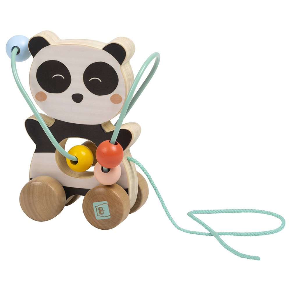 Eurekakids - Mini Looping Push & Pull Wooden Toy - Panda