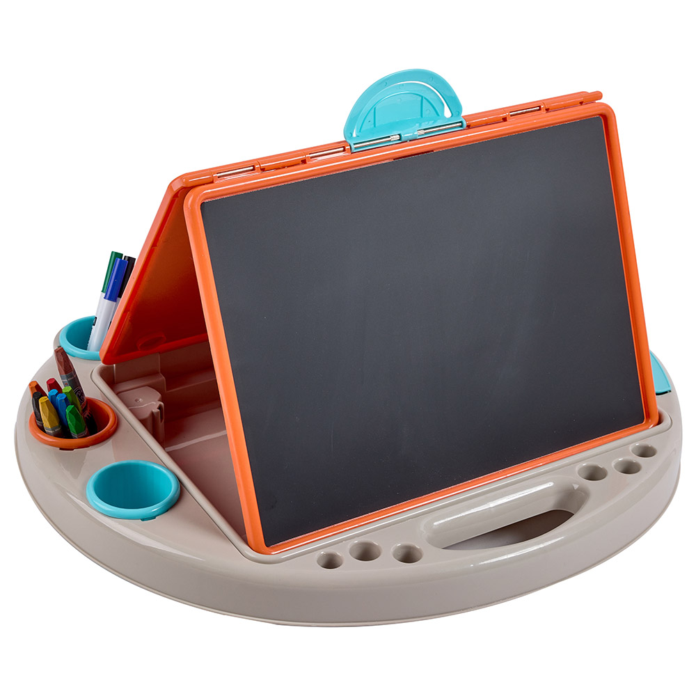 Discovery Kids Tabletop Easel 3-In-1 Art Center, with Whiteboard