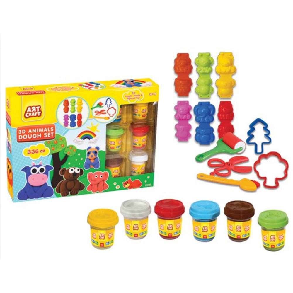 Dede - Art Craft 3D Animals Dough Set | Buy at Best Price from Mumzworld