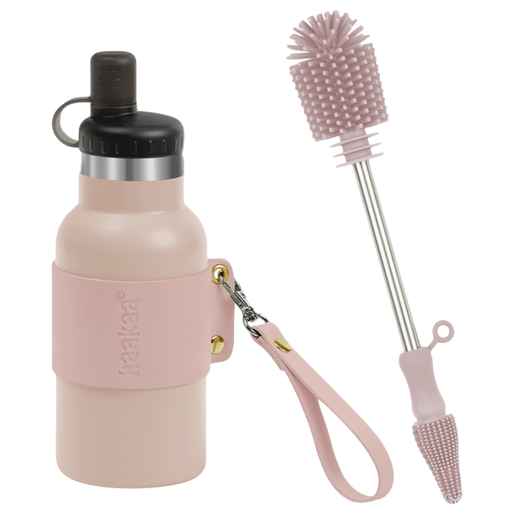 Haakaa Silicone Cleaning Brush Kit - Blush, Pink