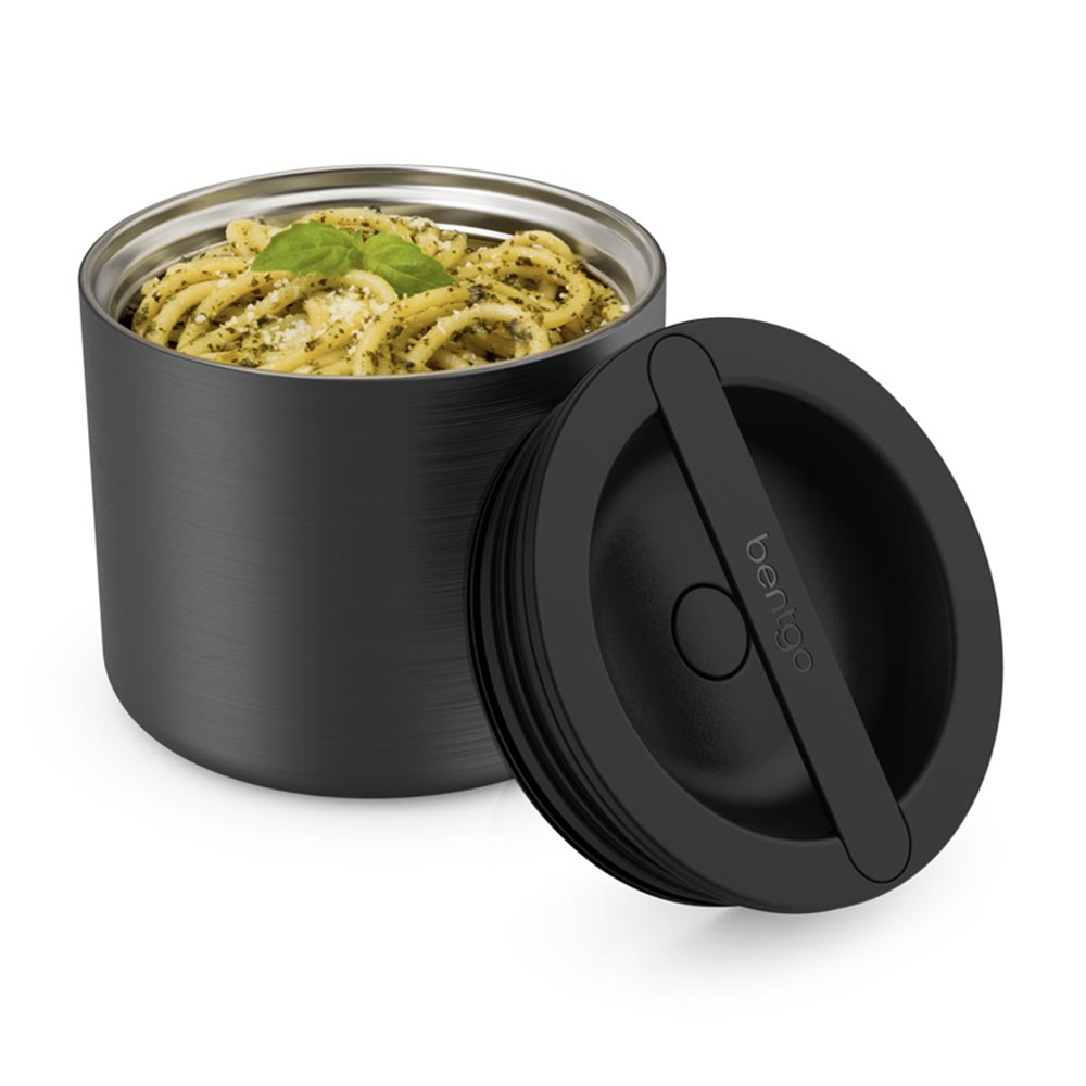 600ml Noodle Bowl with Lid Handle Stainless Steel Plastic Leak