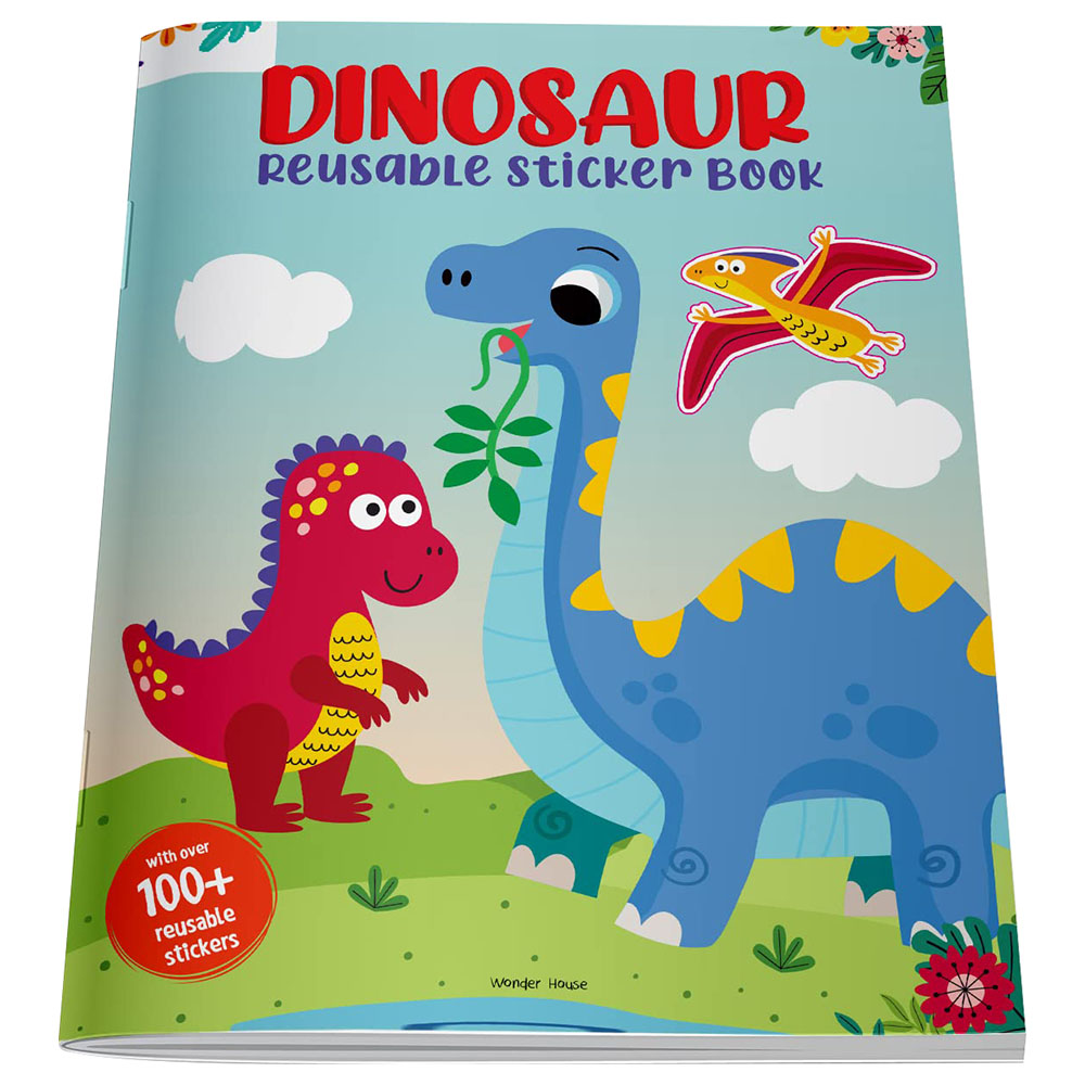 Dinosaur World Reusable Sticker Book