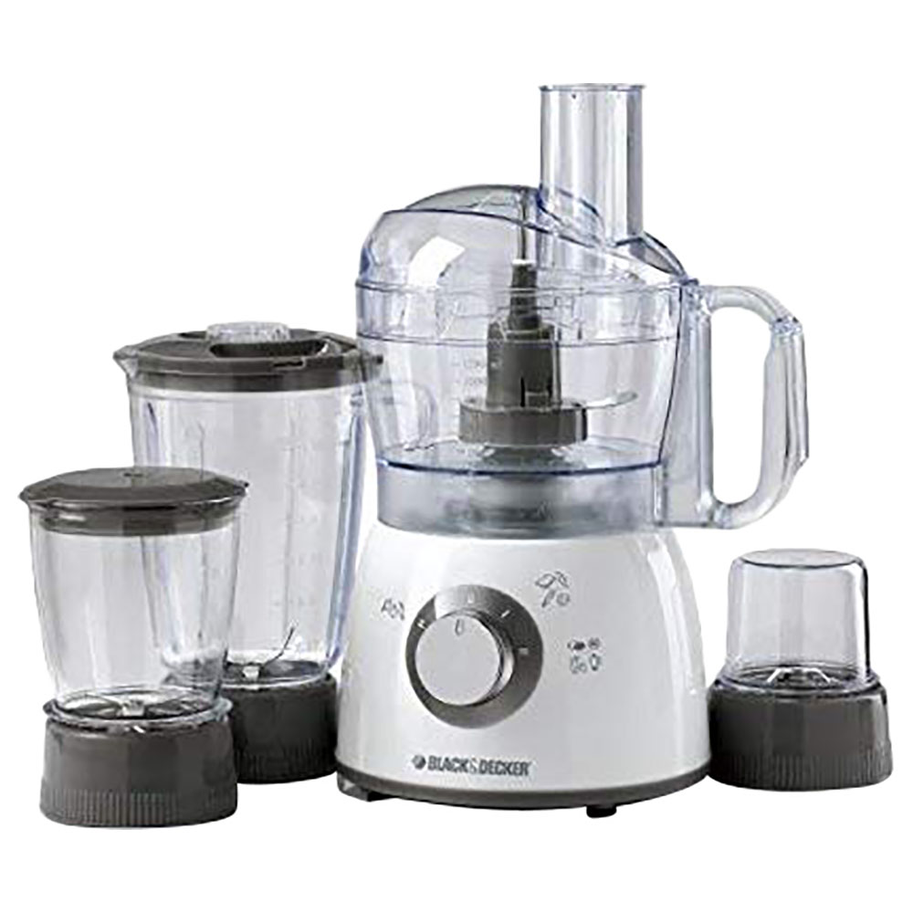 Black+Decker Food Processor With Blender 400W White Buy at Best