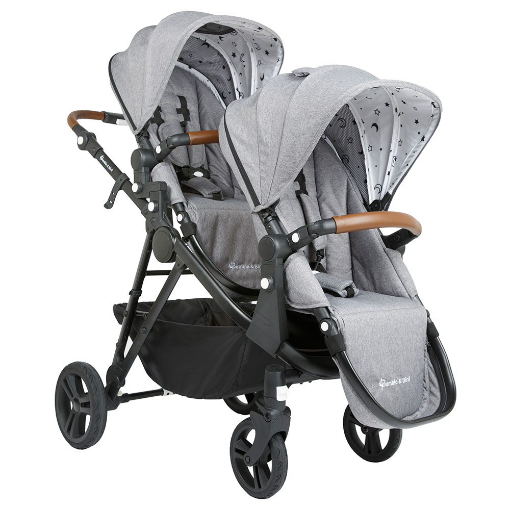 Bumble & Bird - Dove Double Stroller - Grey