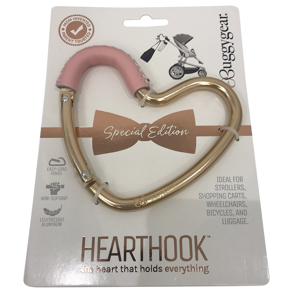 Buggygear Heart Shaped Stroller Hook Gold Pink Buy at Best Price from Mumzworld