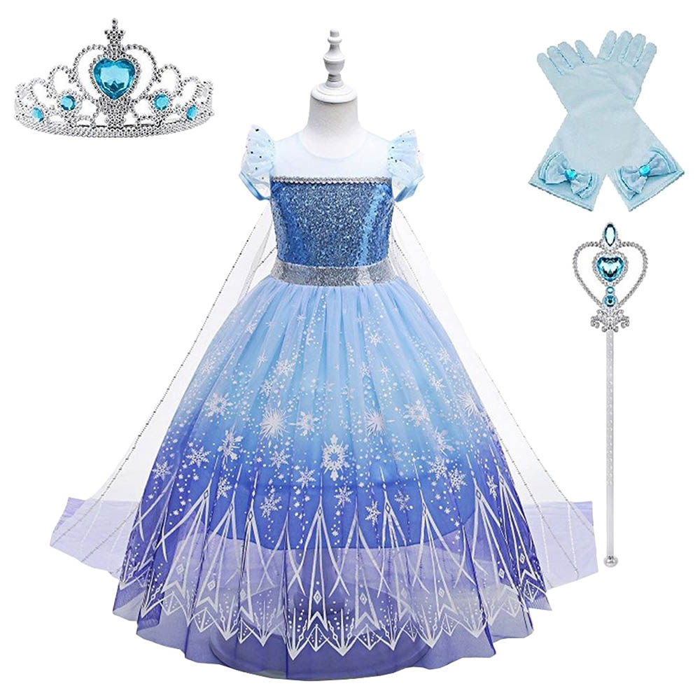 Fitto Frozen Princess Dress Up Set Blue