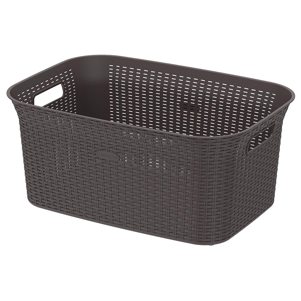 Cosmoplast - Cedarattan Laundry Baskets - 50L - Brown