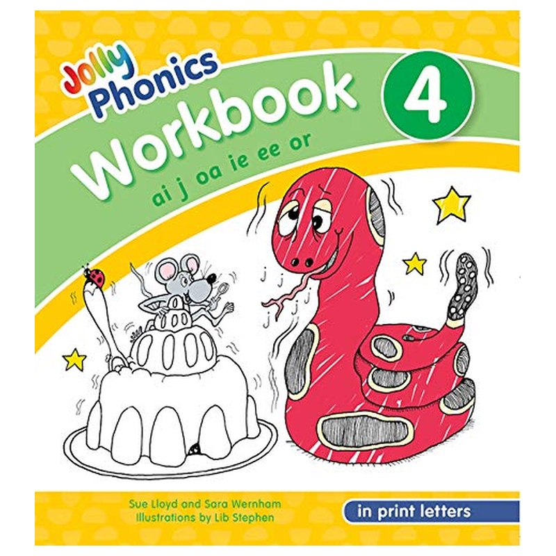 Jolly Phonics Workbook 4: In Print Letters (American English Edition)