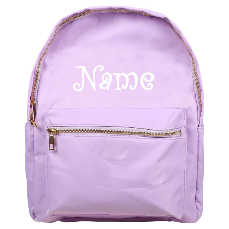 Embroider name on backpack sale