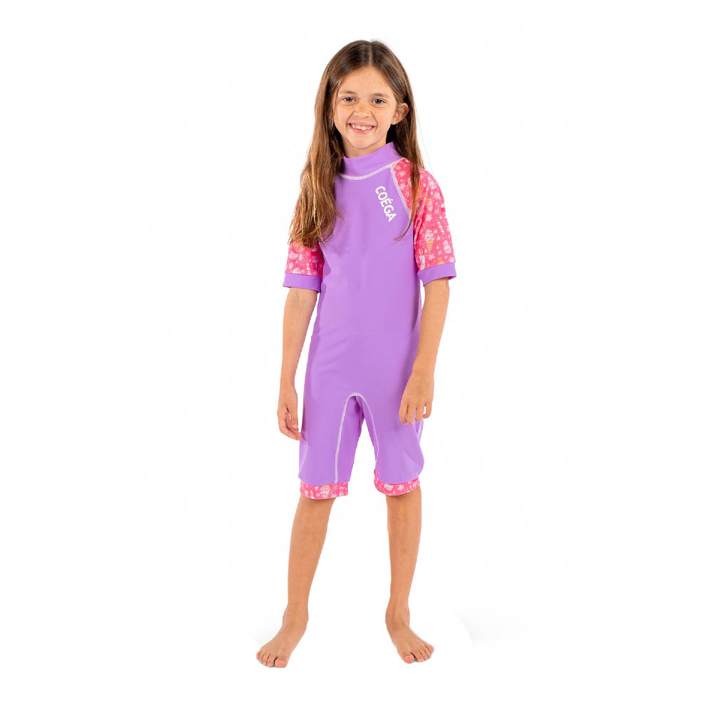 Coega Sunwear - Girls Kids Swim Suit - Lavender Ice Creams