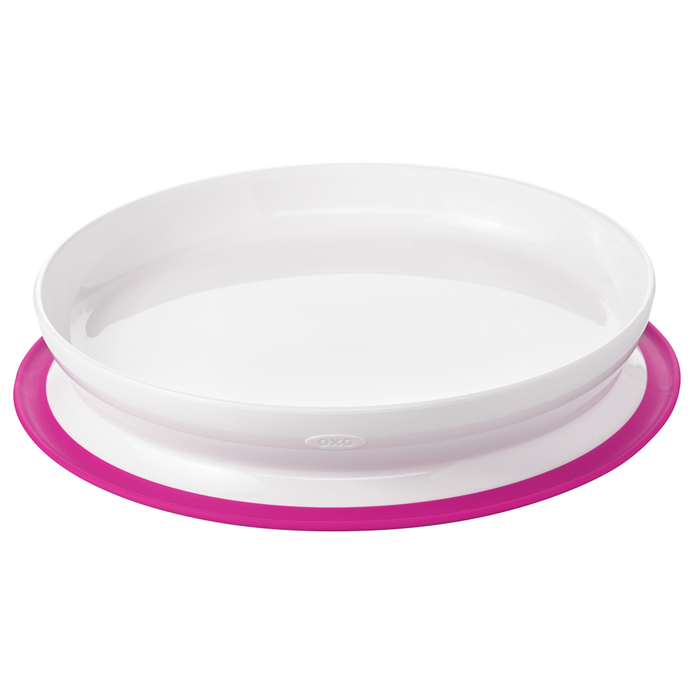 OXO Tot Stick & Stay Plate, Pink