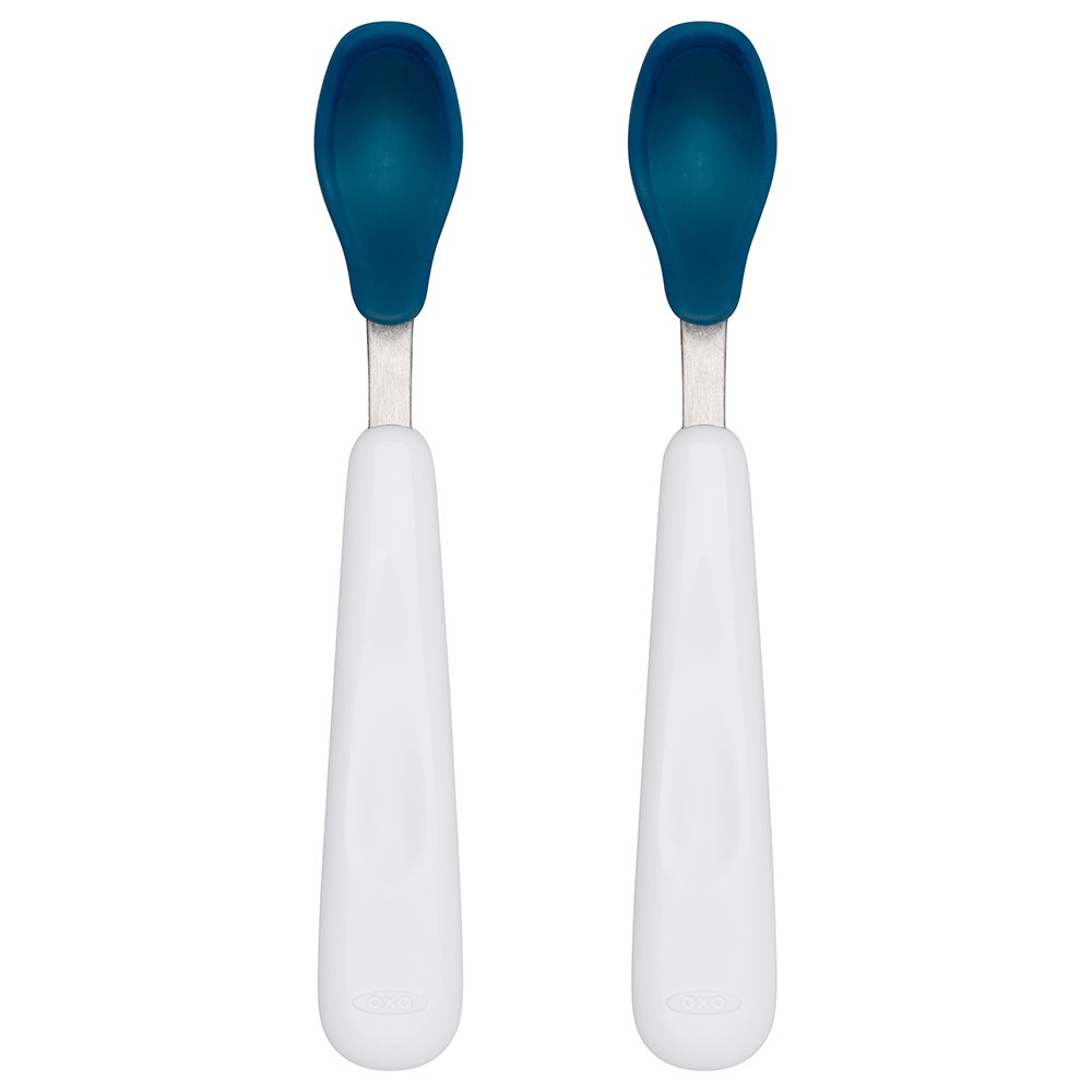 OXO Tot Silicone Spoon Set Navy