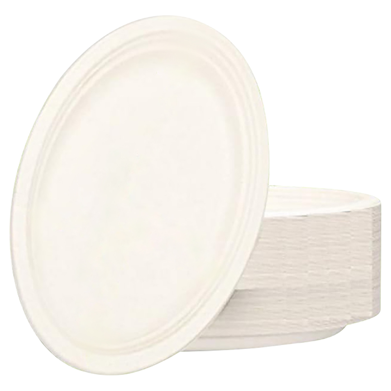 9inch Heavy Duty Paper Plates, 50Pcs Disposable Party Plates Duty Sturdy  Appetizer Plates