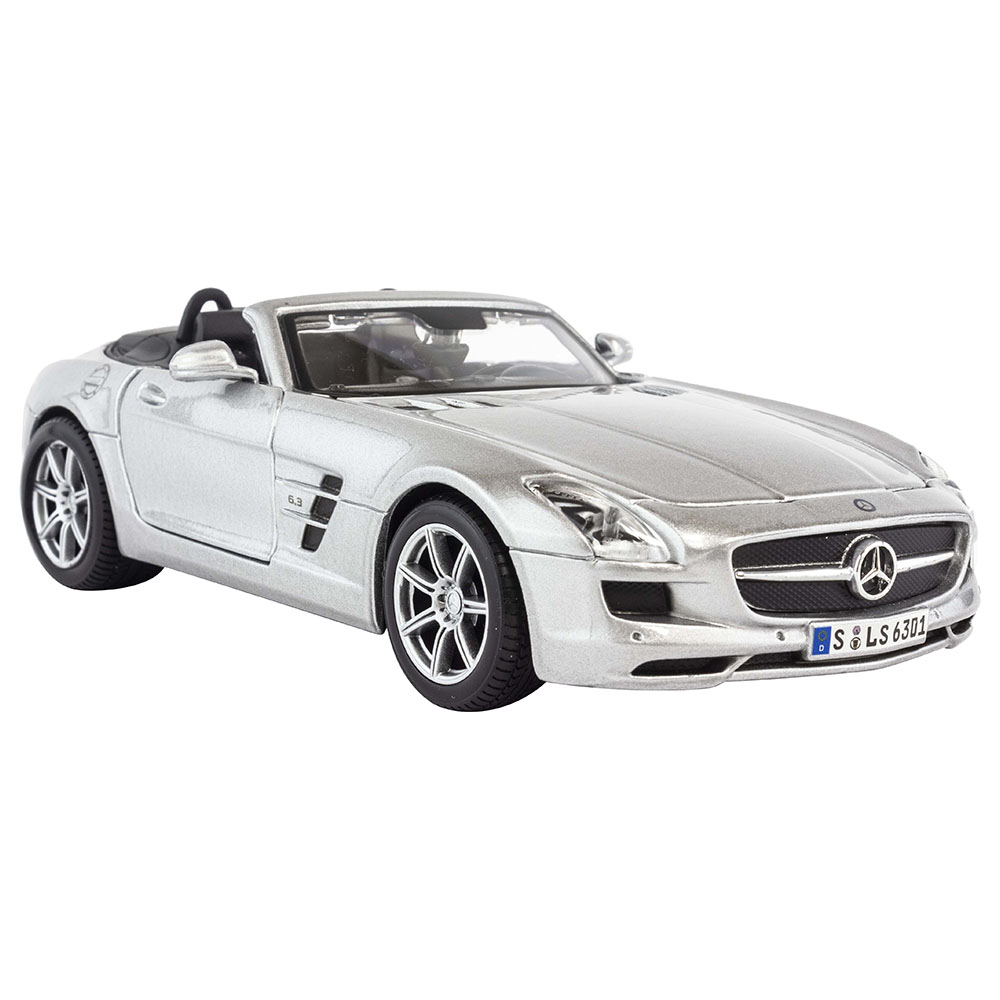 Maisto 1:24 Scale - Mercedes-Benz SLS Amg Roadster - Silver | Buy at ...