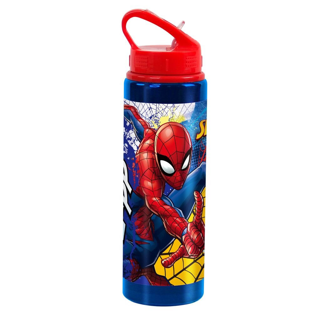 ALUMINIUM BOTTLE WITH HANDLE 600 ML SPIDERMAN – Kids Licensing