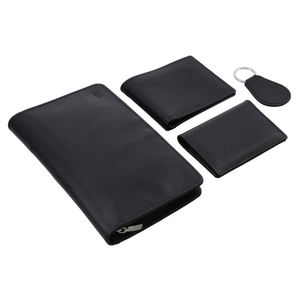 Jafferjees - 4pc-Set Petra Wallet Set For Men - Black