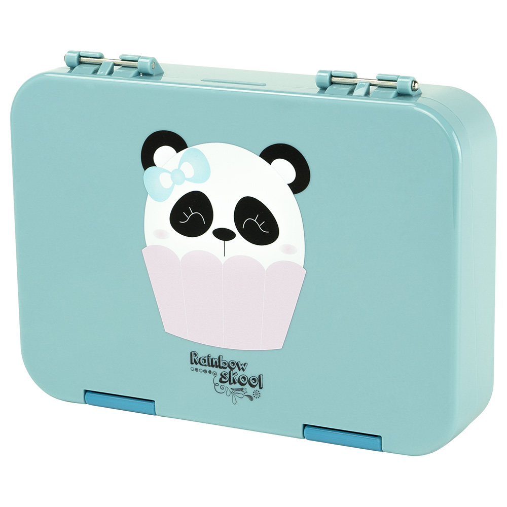 Rainbow Skool - 4/6 Compartment Lunchbox - Blue Panda (Exclusive)