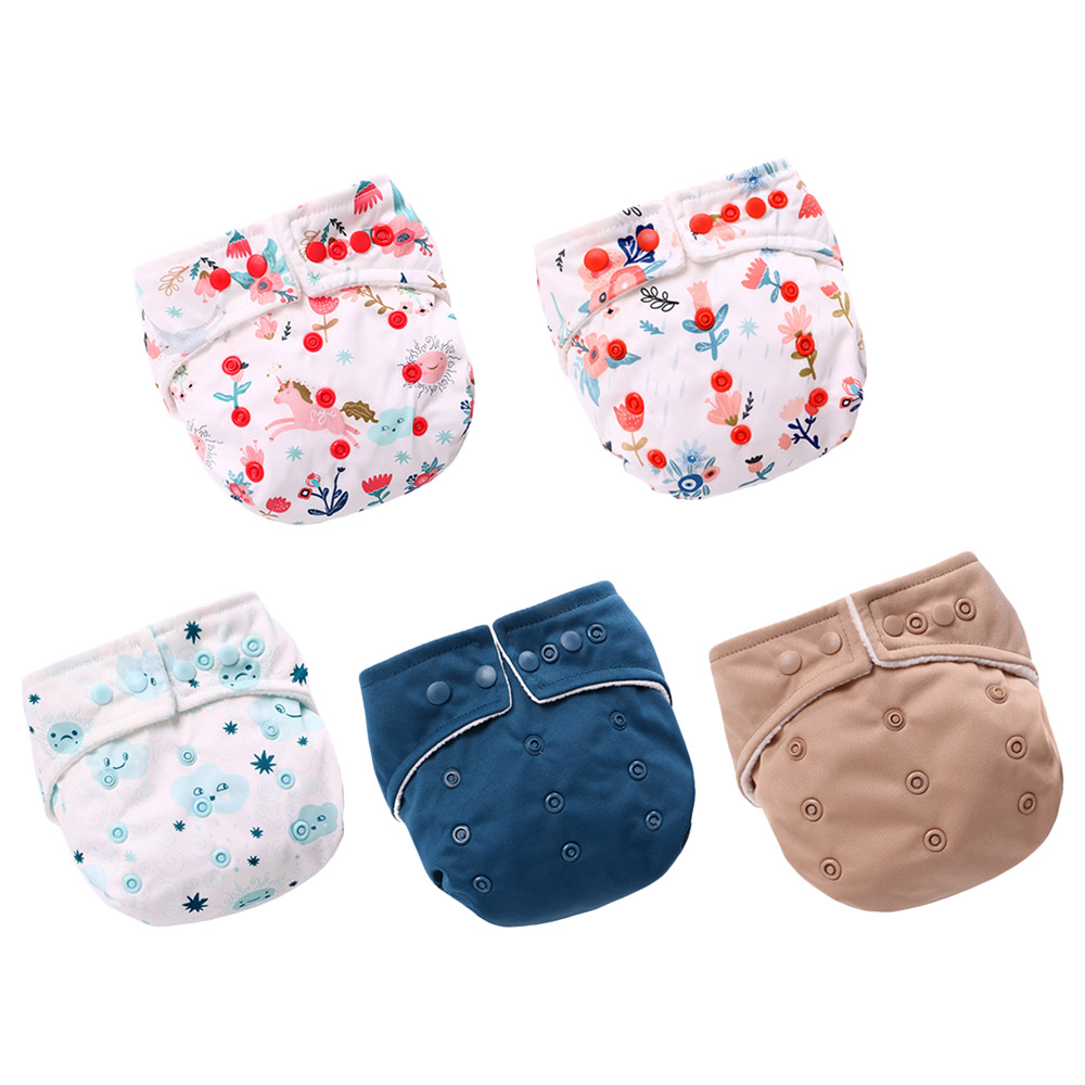 Miracle Baby - Pack of 5 Reusable Pocket Diapers | Buy at Best Price ...