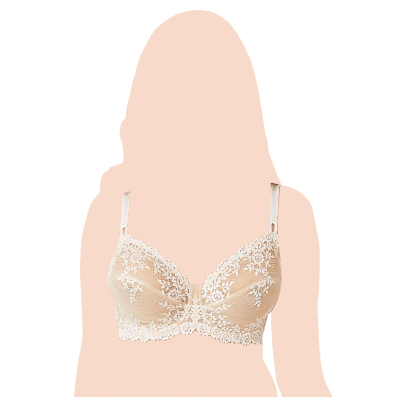 Wacoal Embrace Lace Underwired Bra - Naturally Nude/Ivory