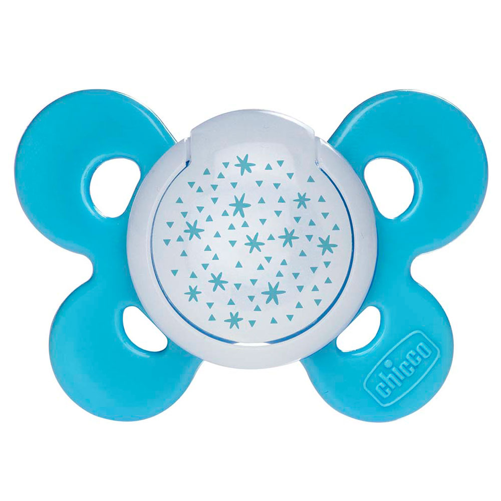 Chicco PhysioForma Soft Silicone Pacifier - Teal 0-6m 2pc