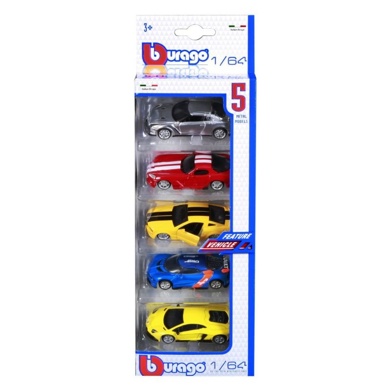 Bburago - 1/64 Vehicles 5 Pack A | Buy at Best Price from Mumzworld