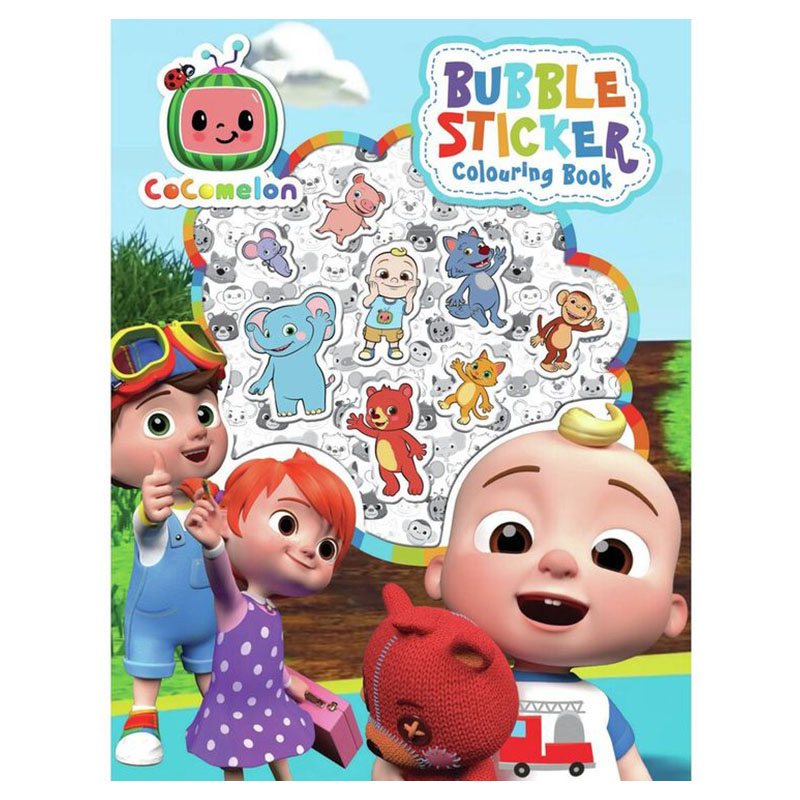 Cocomelon - Bubble Sticker Colouring Book