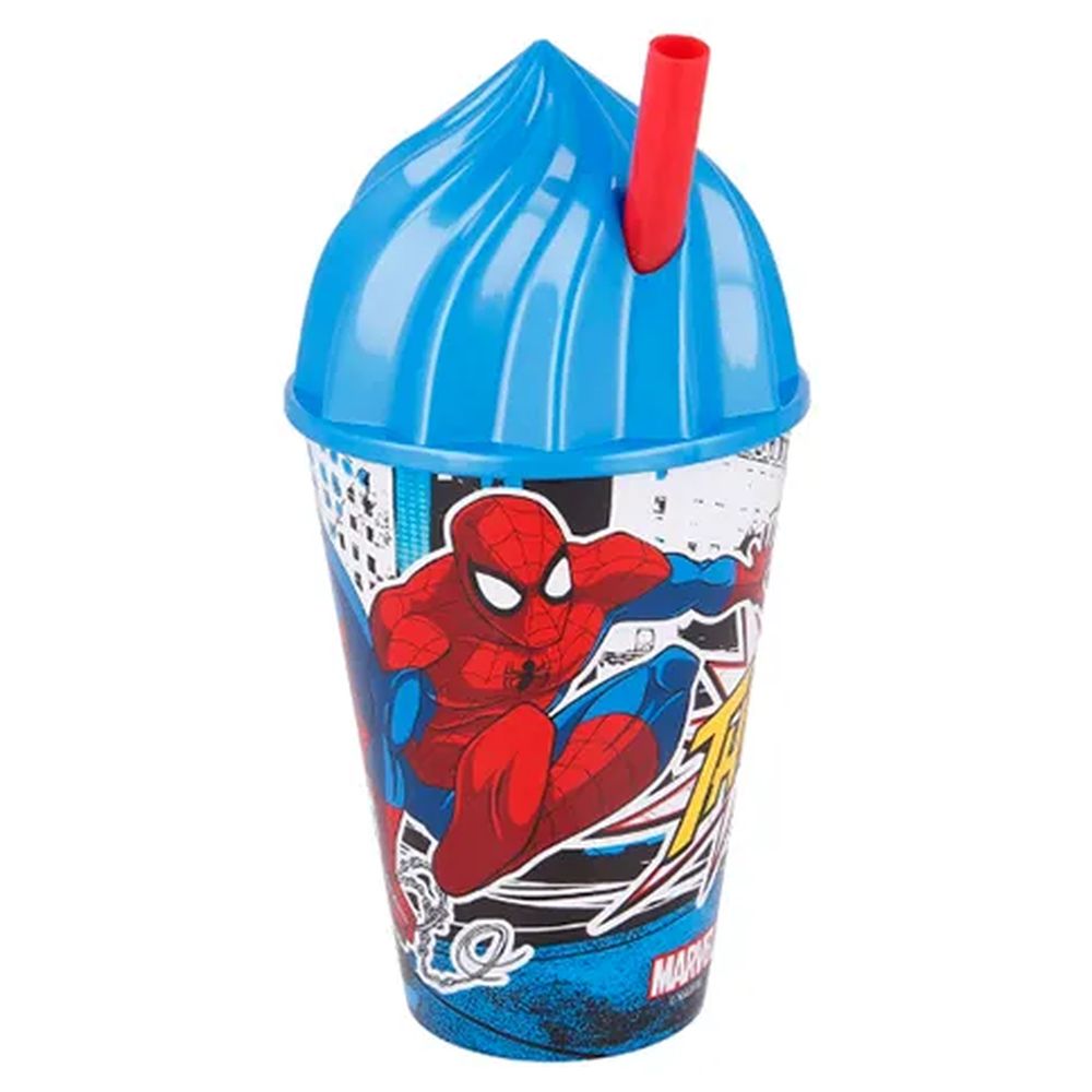 The First Years Sippy Cup Marvel Spiderman Straw Cup Drink Bottle