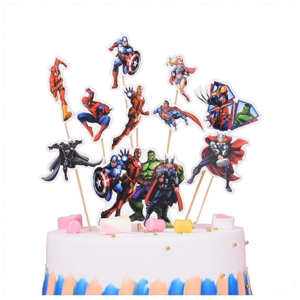 Cup Cake Topper for Avengers Theme Birthday Party Accessories (Set of 14  Pieces) - Party Propz: Online Party Supply And Birthday Decoration Product  Store