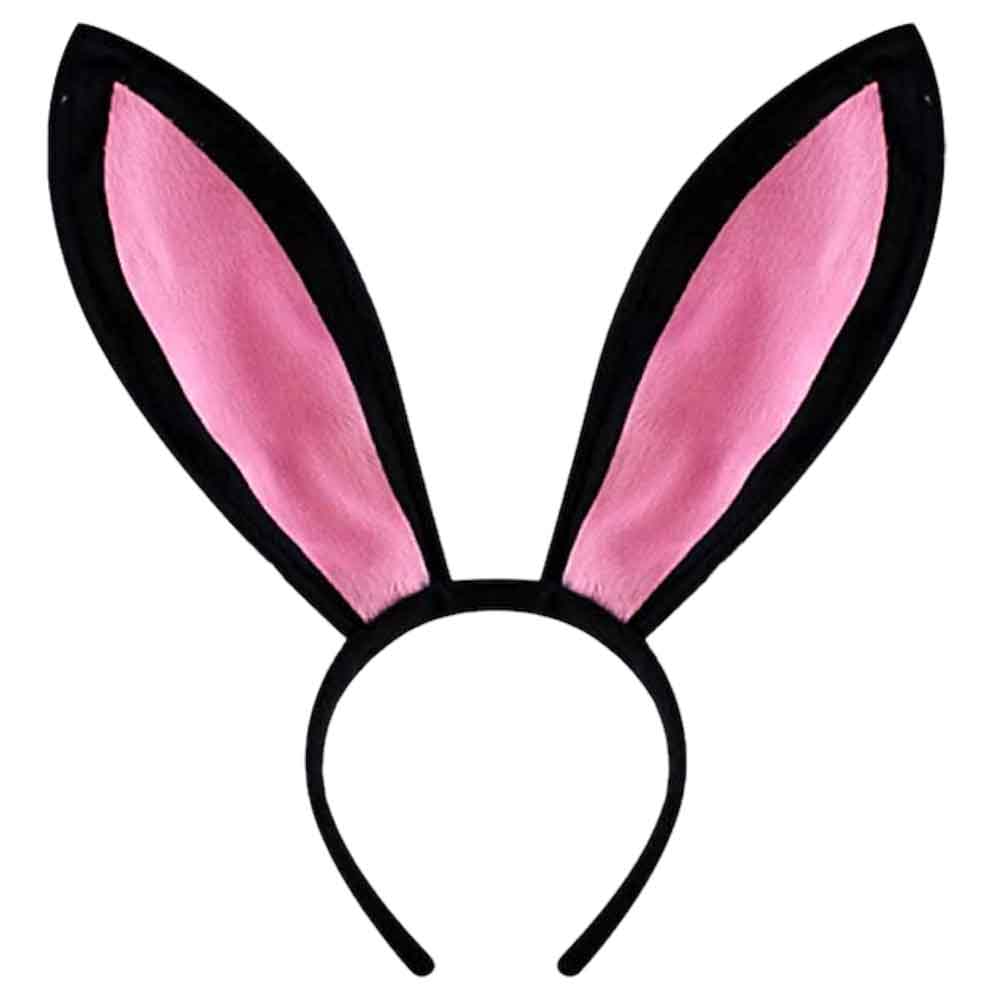 Highland - Rabbit Bunny Easter Hairband - Pink/Black