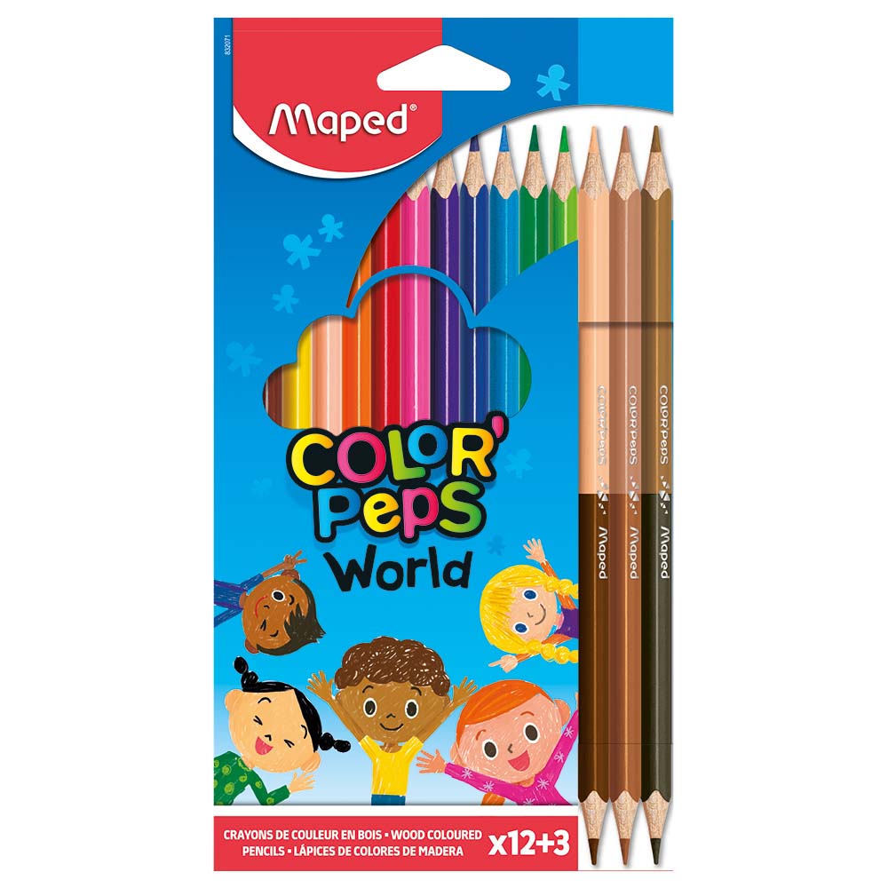 Maped Color'Peps Duo Colouring Pencils - 24 colours (Pack of 12