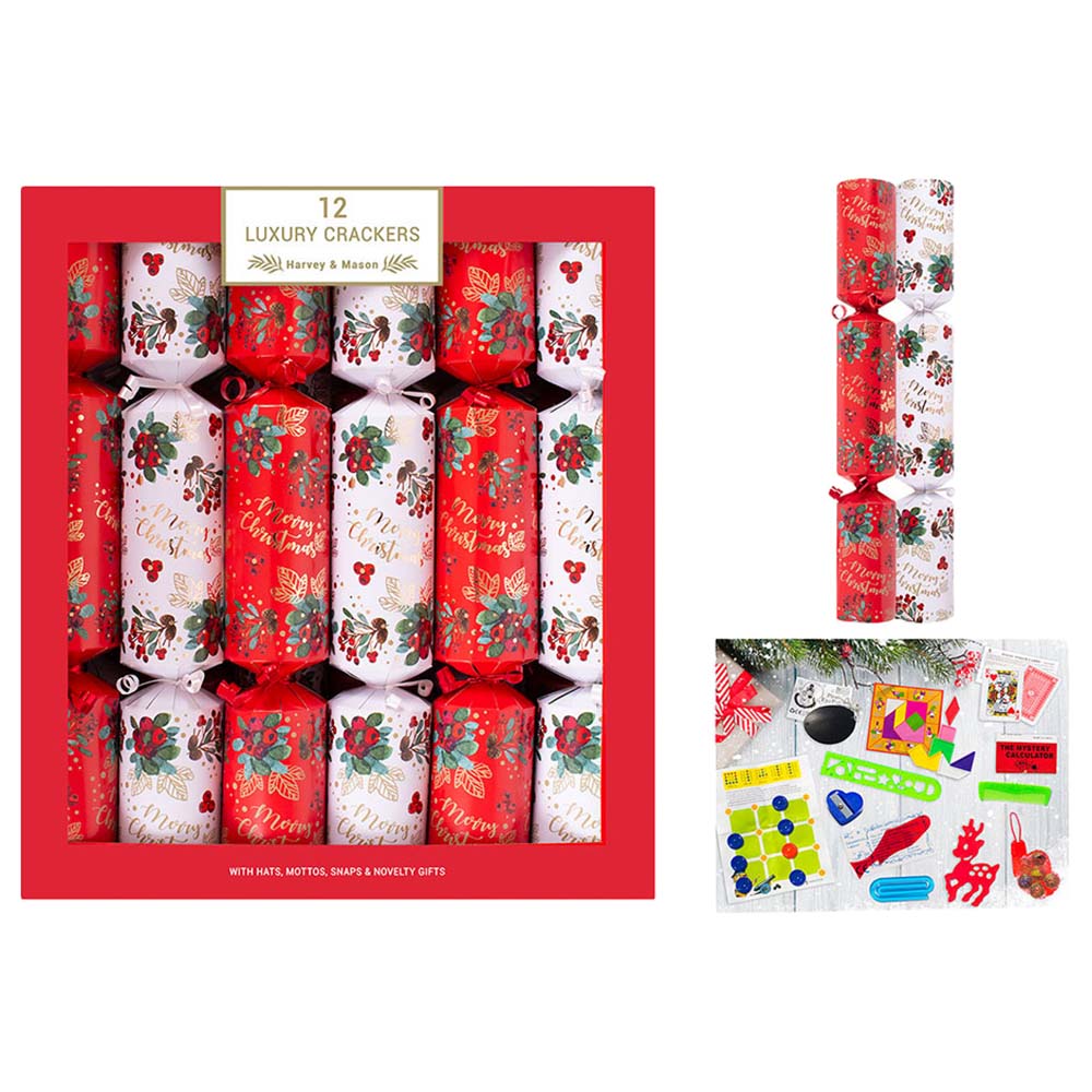 Rsw - Christmas Luxury Leaf & Berry Crackers 12 x 14 | Buy at Best ...