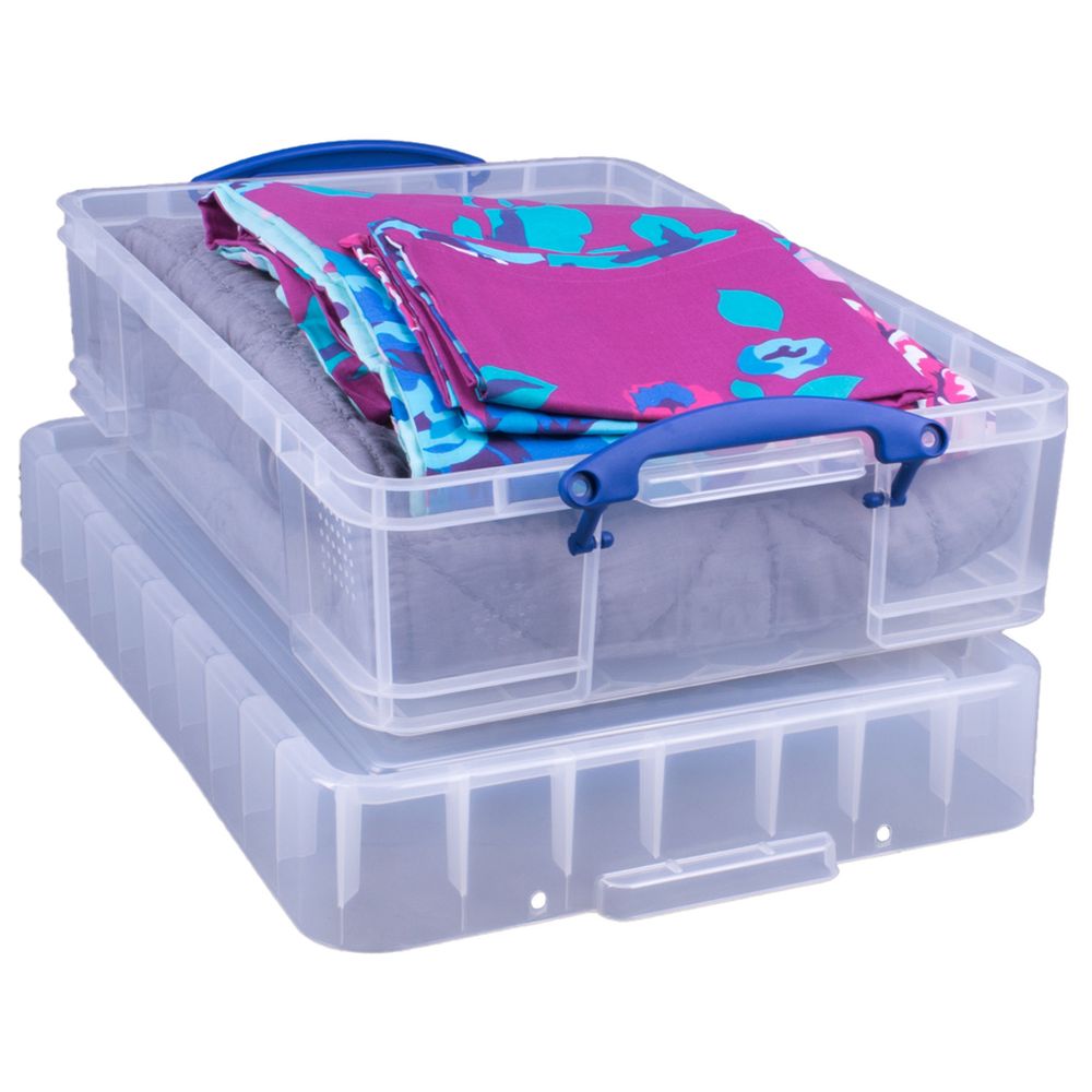 Really Useful Box Plastic Storage Organiser 0.14 Litre Pack of 16