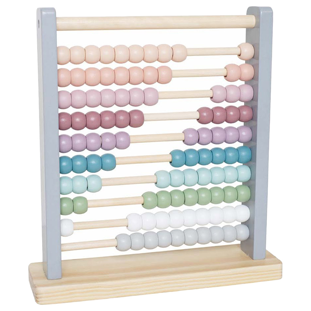 Wooden abacus pastel rainbow